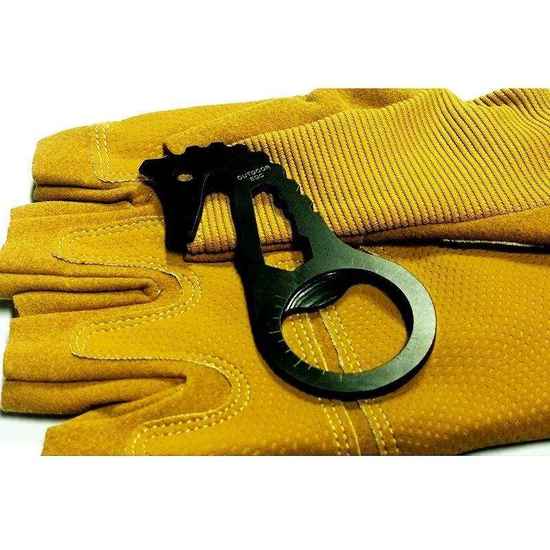 8 In1 EDC Outdoor Multi Function Bottle Opener Wrench Screwdriver Keychain