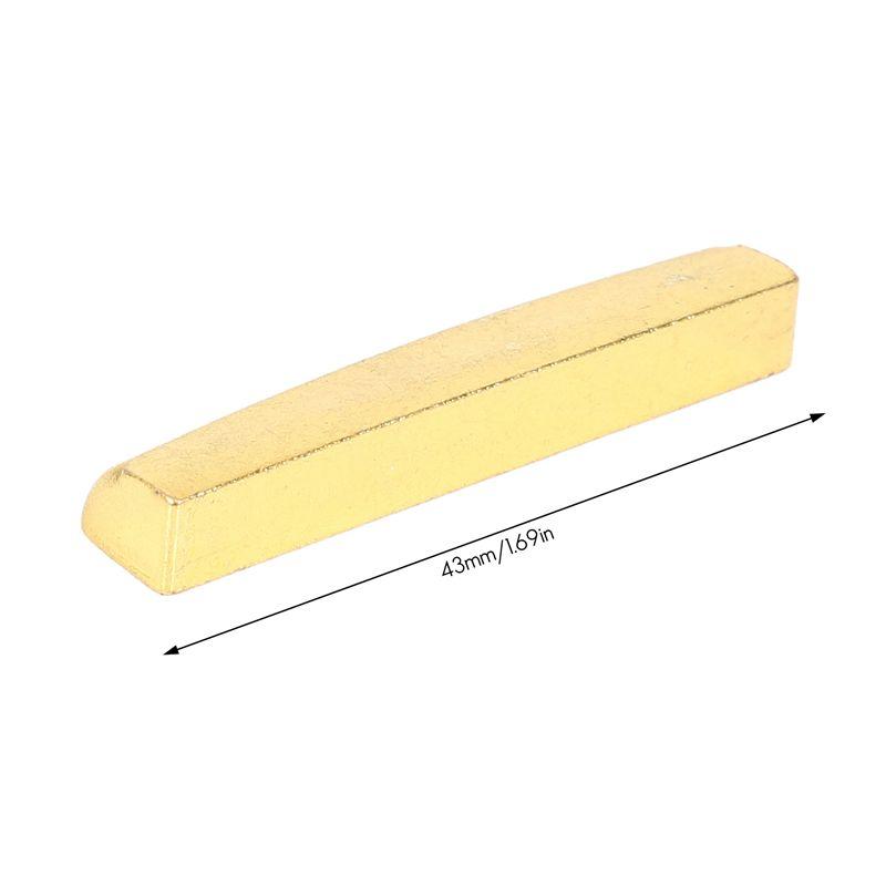 Classy-4X Guitar Brass Nut For Acoustic Or Les Paul,Gold