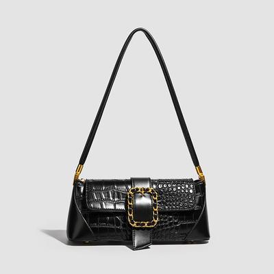 Crocodile Pattern Single-shoulder Underarm Bag Autumn and Winter French Versatile Fashion Niche Design Versatile Bag
