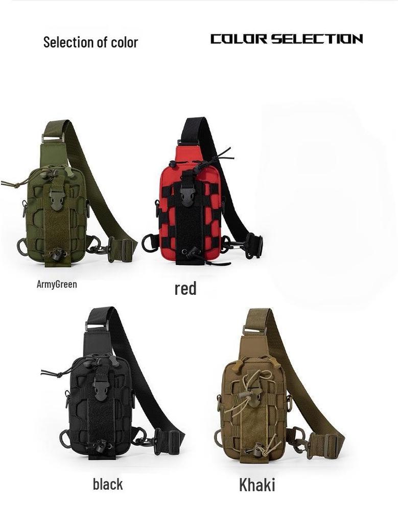 Men's Multi-functional Tactical Waist & Crossbody Bag for Camping & Cycling