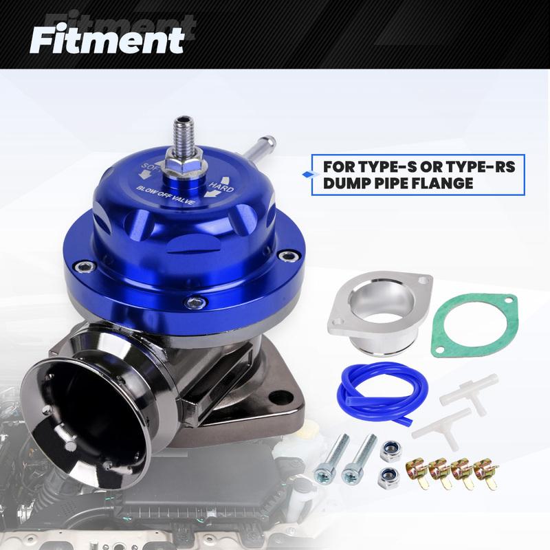 Bartoo-Alüminyum Tip-RS Turbo Blow Off Valfi Evrensel 2.5" 63mm BOV Flanş Boru Kiti ile BOV129
