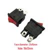 Red Cap Rocker Switch MR6-210, 4 Pins, 2 Positions, 10A, KCD-104