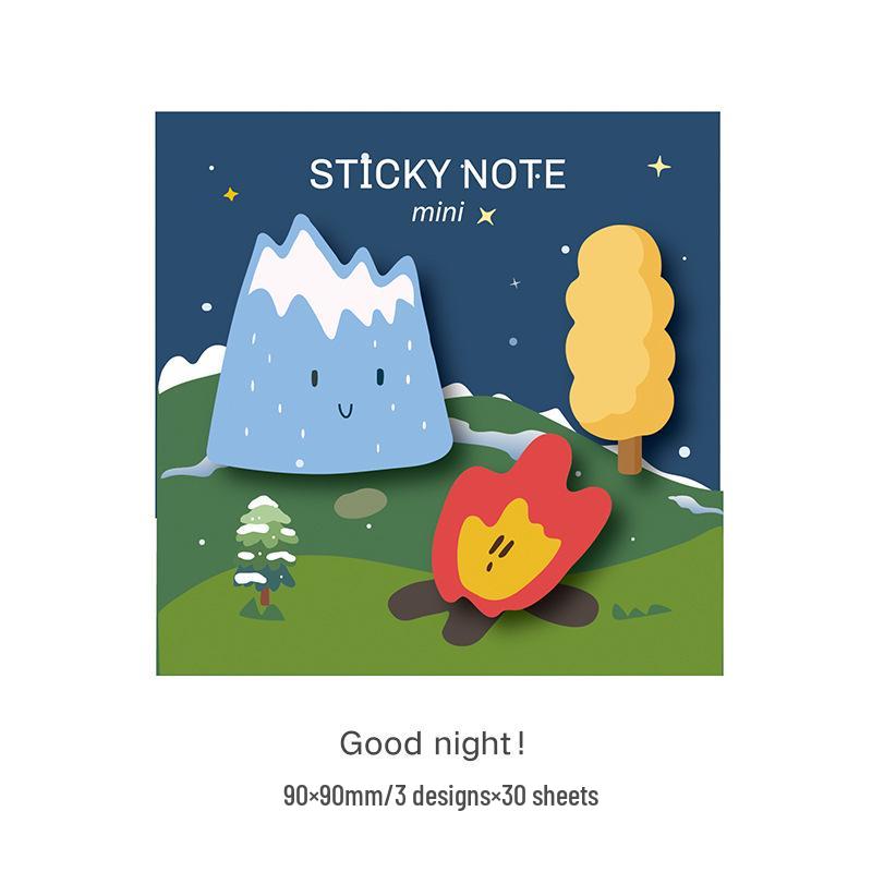 Meng Meng Rat Korean-Style Cute Cartoon Irregular Sticky Notes for Kids