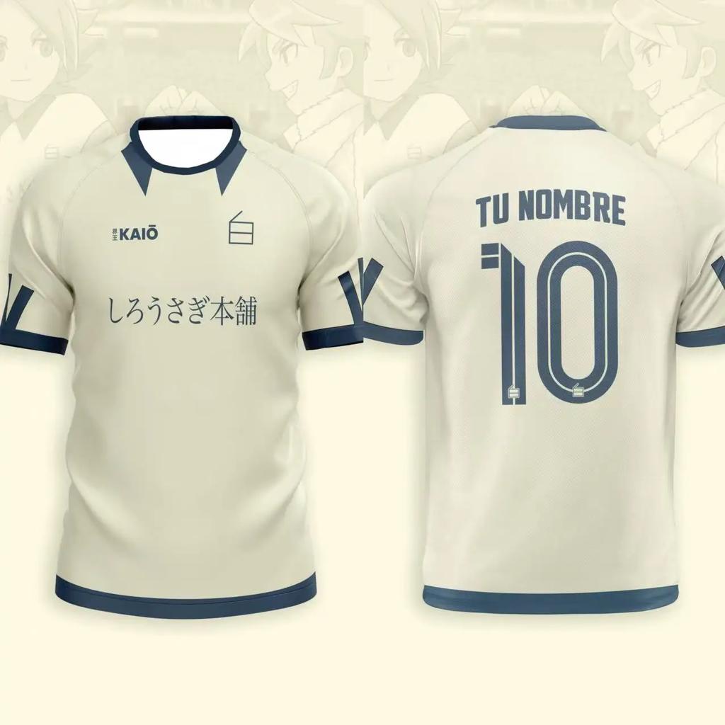 Japan Soccer Anime Jersey Inazuma Eleven Kaio Boys Girls Clothes Sports Casual Breathable Quick-Drying Oversized Daily Training