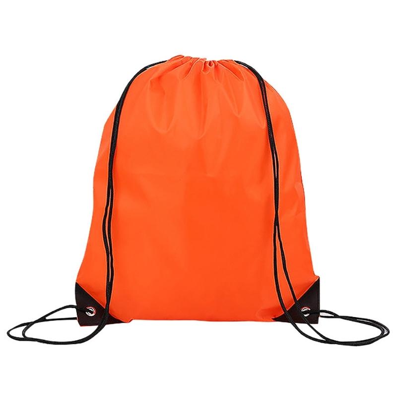 Drawstring Fitness Bag Water Resistant Oxfordcloth Sports Bag Light Weight Drawstring Backpack for Climbing Hiking