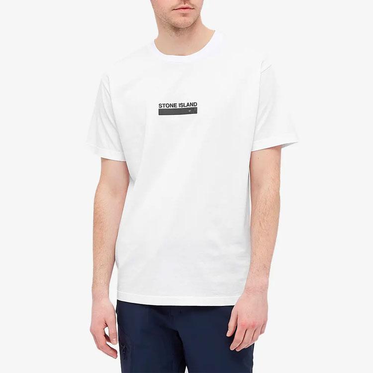 STONE ISLAND Small Logo One T-Shirt White Men Tops 74152NS55-V0001