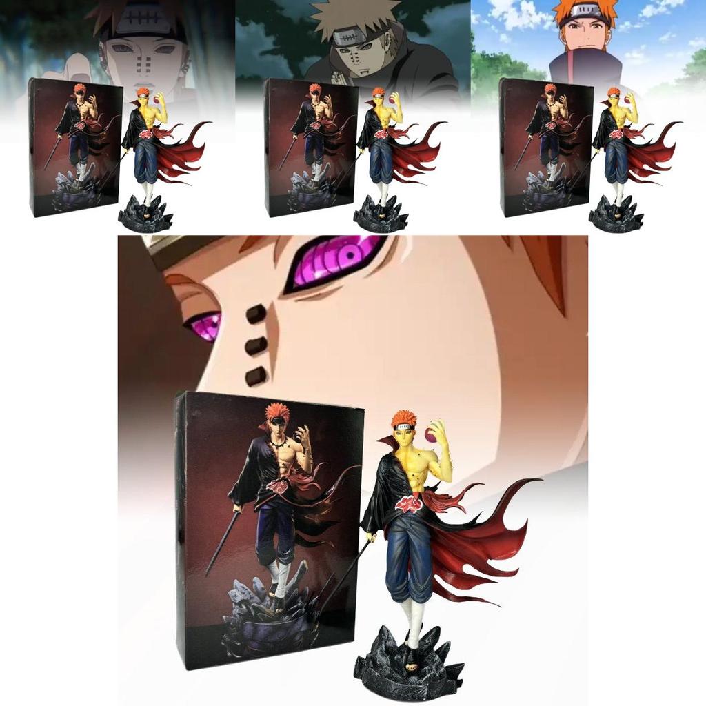 Amazing Naruto Resonance Series Gk Ten Years Hundred Ninjas Pain Statue Toy Model 23cm Pvc