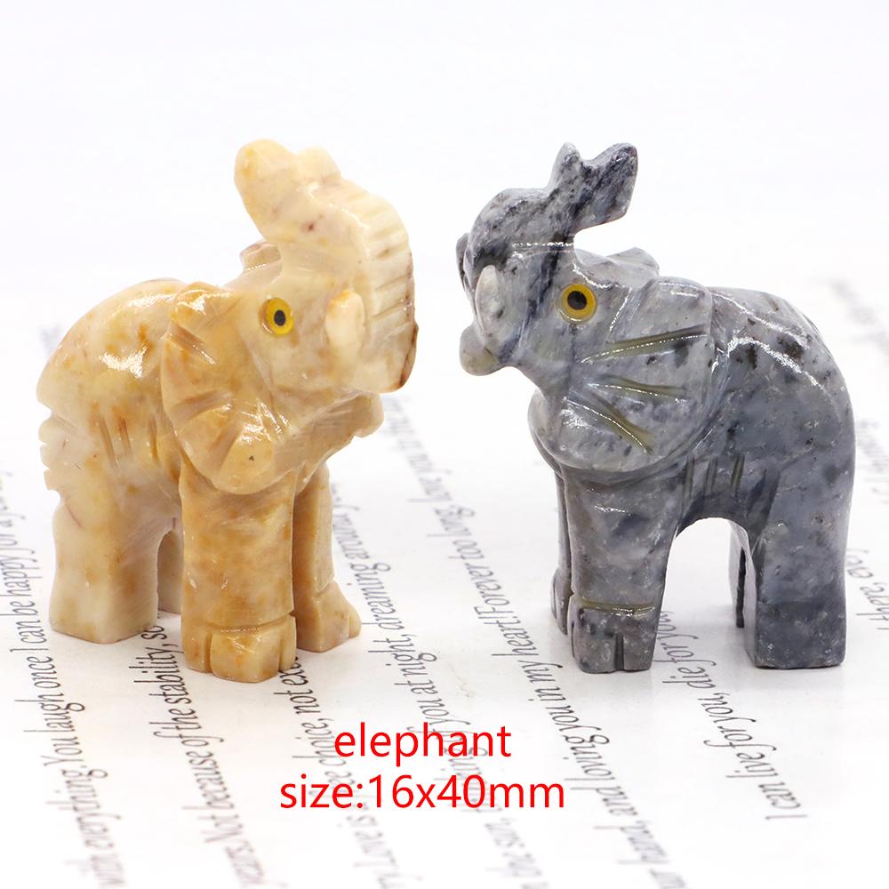 Mini Animals Frog Figurine Ornament Natural Shoushan Stone Carving Healing Crystal Fish Dinosaur Statue Room Desk Crafts Decor