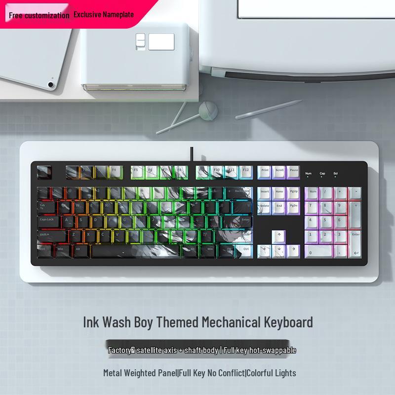 Silent Blue Switch Gaming Mechanical Keyboard - High-Performance Esports & Office Use, Stylish, Cost-Effective