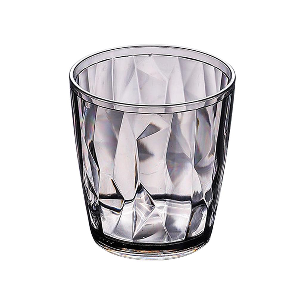 Unbreakable Drinking Glasses 210ml Acrylic Shatterproof Water Tumblers Reusable Fruit Juice Beer Champagne Cup for Bar