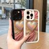 Phone Case: 2D Flat, Suitable for iPhone 18 17 16 15 14 13 Pro Protective Case, Holographic Heart, Perfect Christmas and Halloween Gift