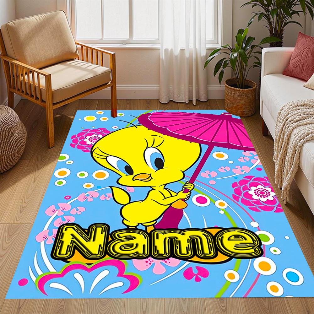 Looney Road Runner Adventure Customize Your Name Carpet Suitable for Decorate room Living Rooms Foyer Dormitory Anti-slip Rug Office home decor Spirit