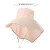 Korean Style Sun Protection Hat Anti-UV Women Bucket Hats Wide Brim Sun Hat  with Neck Cover
