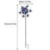 Removable Butterfly Wind Spinner Iron Art Wind Collectors Rotator Gardening Plug Pinwheel  Lawn