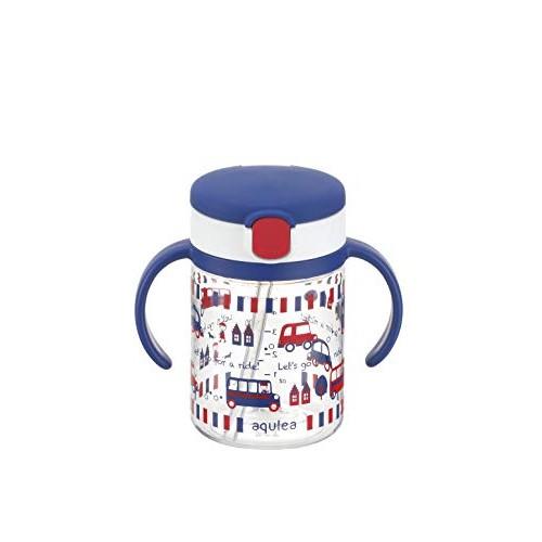 Richell Aclear Outing Straw Mug R 200 Navy Blue 1 piece 200ml 7 months