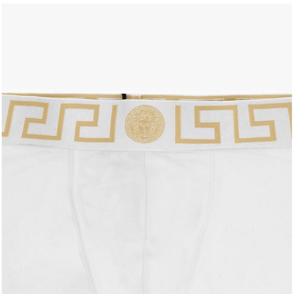 Versace Au10026 1a10011 A81h Greca Border Low Rise Mens Underwear