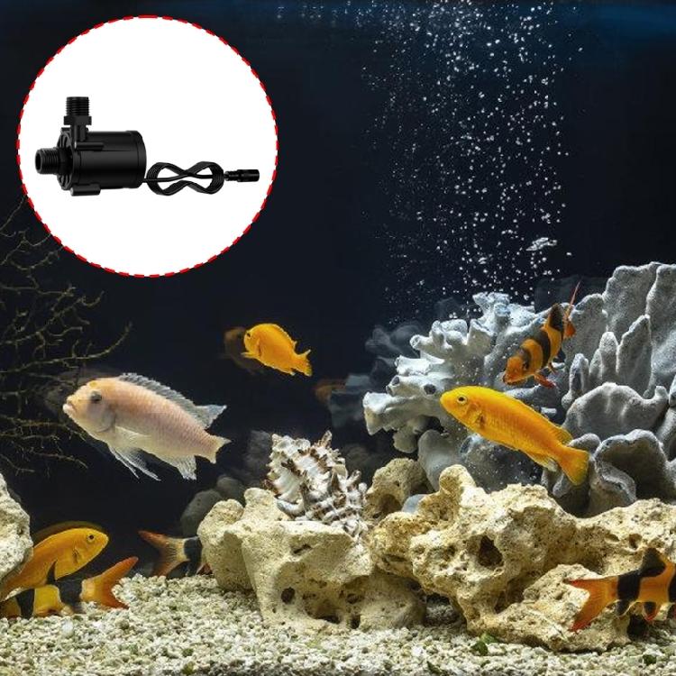 Brushless Aquarium Water Pump Multiuse Low Noise Boosters Pump For Fishtanks Aeration Corrosion Resistant 5V/12V/24V