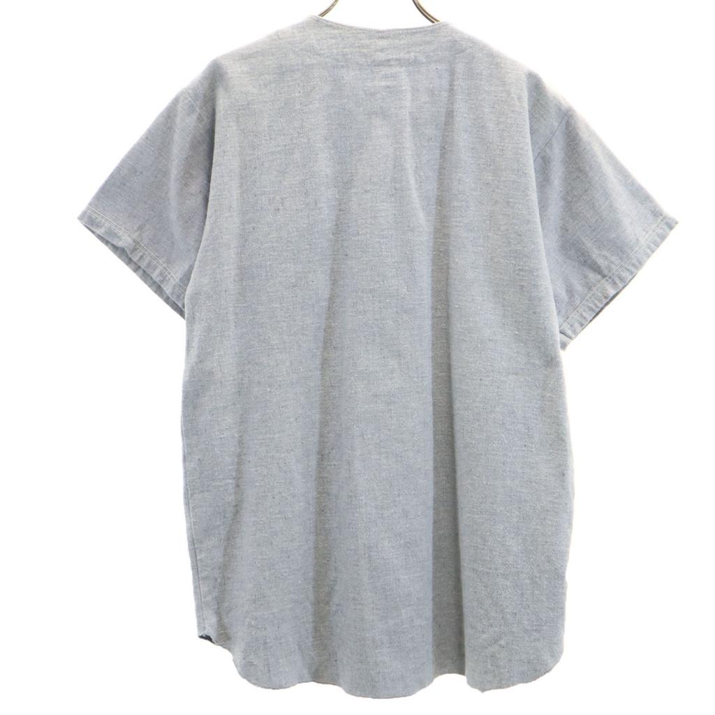 MASON Made In USA Short Sleeve Shirt M Blue Men's Used