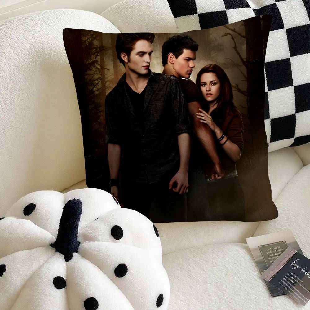 The Twilight Saga Edward Cullen Pillow Case Fashion Square Pillowcase Bedroom Sofa Room Ins Decoration Leisure