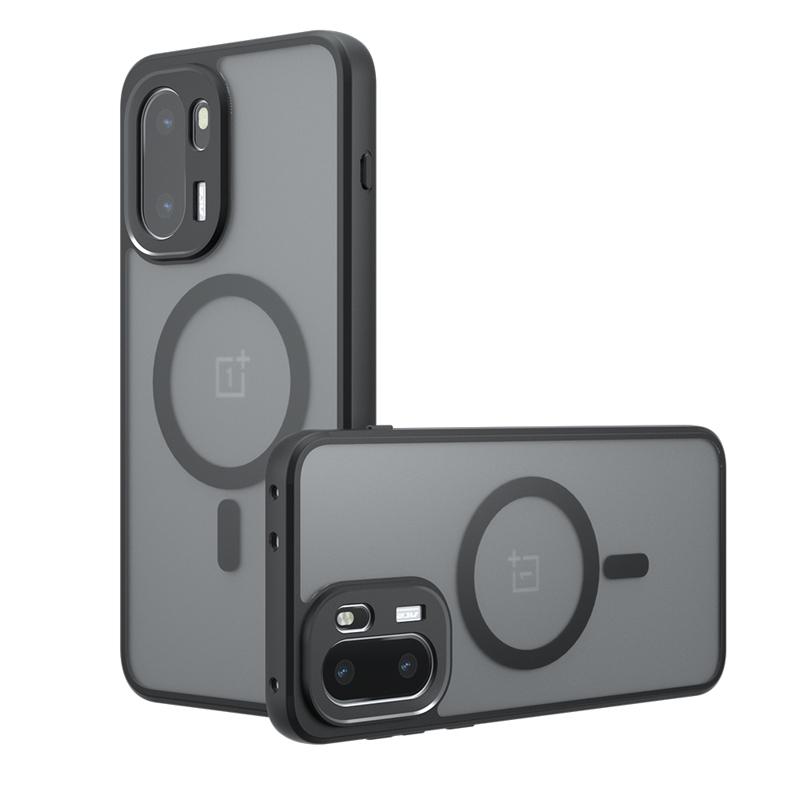 For OnePlus Ace 6 15R Case Shockproof Magnetic Matte PC+TPU Anti-fingerprint Translucent Cover for OnePlus ACE6
