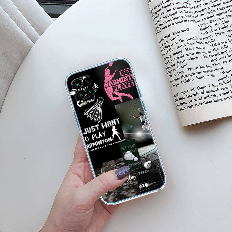 MH18 Badminton Sports Phone Case for Motorola Edge 20 30 S30 40 50 Fusion Lite Plus Pro Neo Ultra One Power Action Macro Hyper Vision Zoom