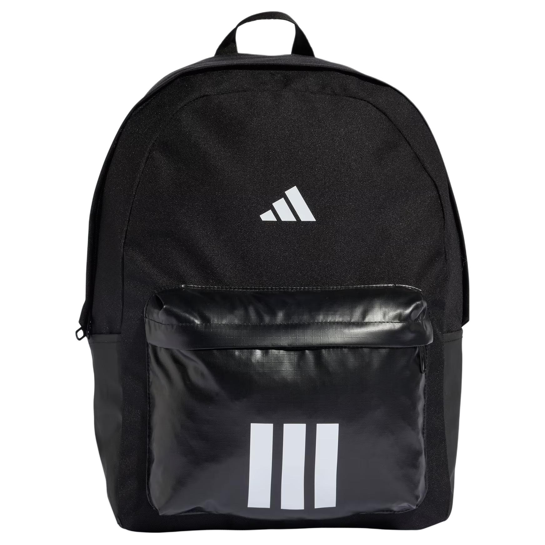 Adidas Sportswear3 Stripes Fabric Backpack Unisex Black & White KQ7966
