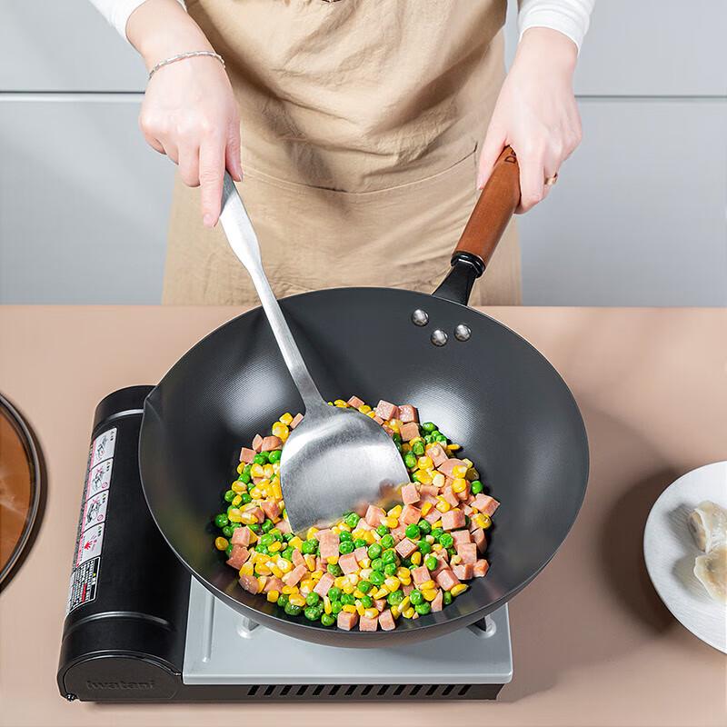 Debo Sidov 32cm Non-Coated Fine Iron Wok