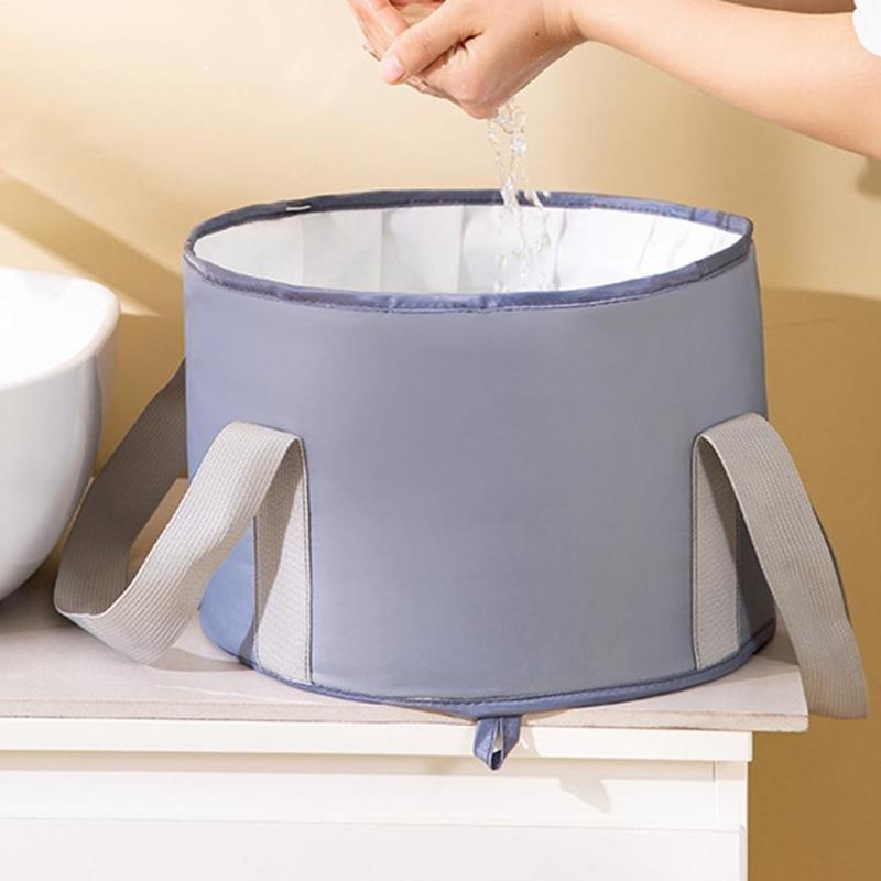 Portable Multifunctional Foot Soak Bag Creative Foldable Outdoor Foot Wash Basin New Travel Folding Basin Bag