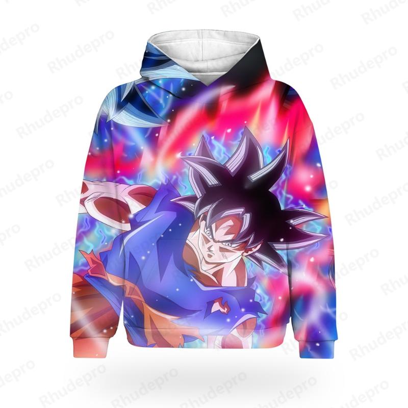 

2024 Одяг Dragon Ball для чоловіків Чоловіча толстовка Модні футболки Дитячий Y2k Супер Саян Гоку Вегета Топи Толстовка Аніме 110