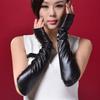 Fake Leather Metallic Gloves Gold Silver Long Gloves Sexy Leather Gloves  Evening Party