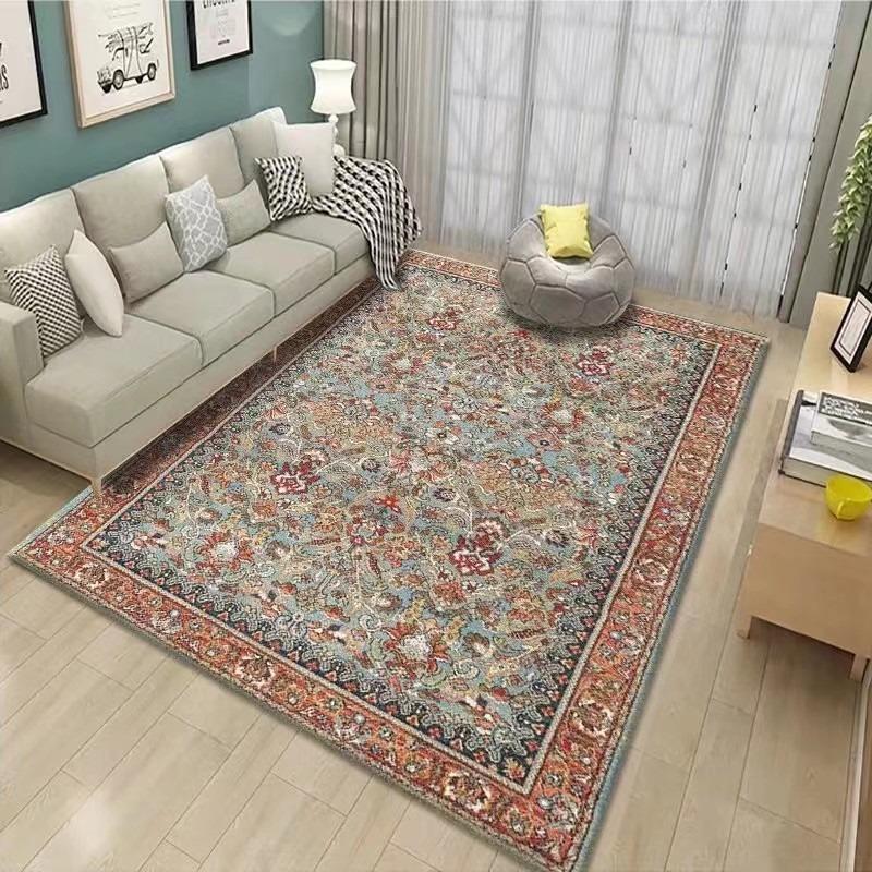 Retro Europe Persia Türkiye Carpet Living Room Sofa Bedroom Bedside Study Kitchen Entrance Door Rug Non-slip Home Decor Mat