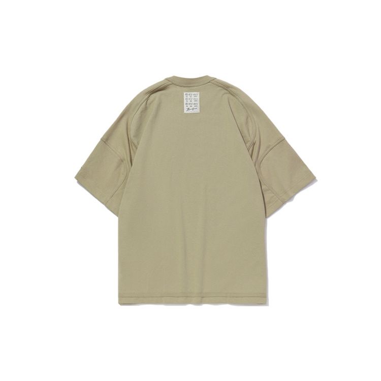 Li-Ning Badfive Loose-Fit Cultural T-Shirt Men Tops Khaki AHSQ625-2