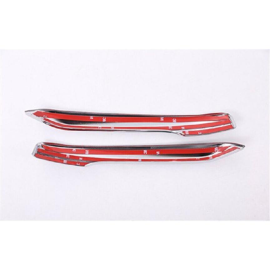 Chrome ABS Front Fog Light Lamp Strip Cover For BMW X1 F48 2016- Accessories