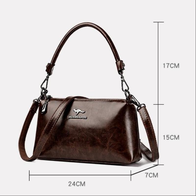 New single-shoulder bag, simple cross-body bag, trendy and retro small square bag.