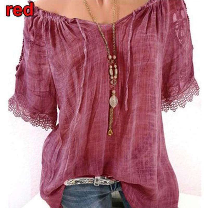 Elegante Blusa T-shirt in Chiffon a Spalle Scoperte da Donna con Design Elegante e Colori Versatili