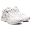 Asics Gel-Burst 26 Round Toe Comfortable Mid-Top Basketball Shoes Unisex Sneakers White Platinum 1063A047-100