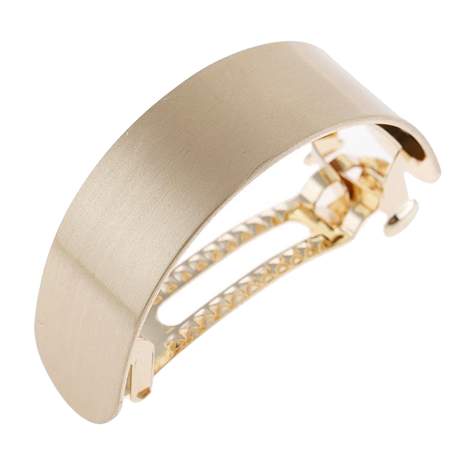 

Womens Clip Ponytail Ring Cover Half Metal Cuff Wrap Holder Wedding золотистий