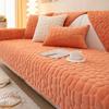 Geometric Pattern Plush Sofa Cushion New Winter Thickened Anti Slip Sofa Cover Minimalist Modern Sofa Fully Covered with Dustproof Cloth