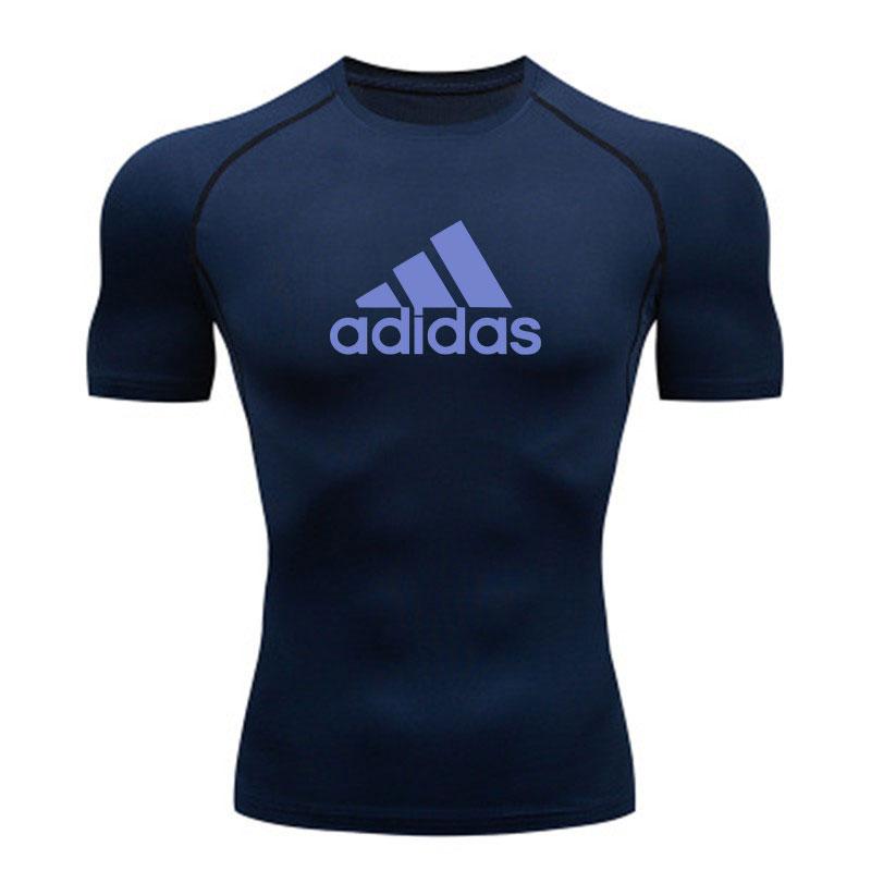 Men's Quick Dry Compression Athletic T-shirt, Breathable Str