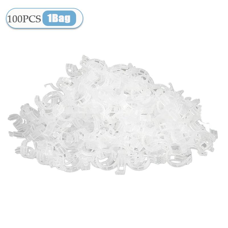 

100-800PCS Plastic Plant Clips Support Connects Reusable Protection Grafting Fixing Tool Gardening Supplies for Vegetable Tomato