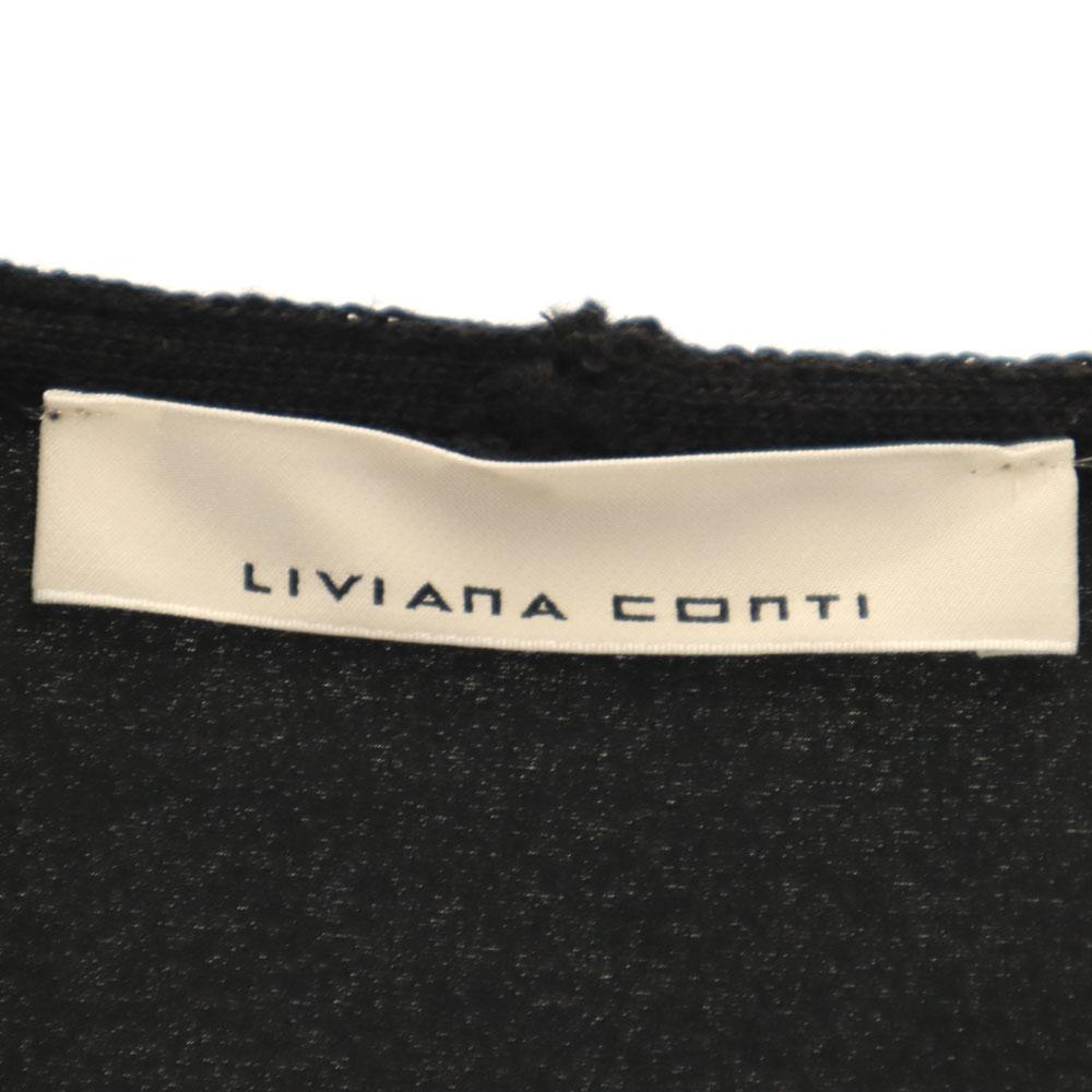 LIVIANA CONTI Made in Italy Wool Blend Long sleeve cardigan 40 black Women Used