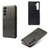 For Samsung Galaxy S24 FE 5G Case Calf Texture PU Leather Hard PC Protective Phone Cover