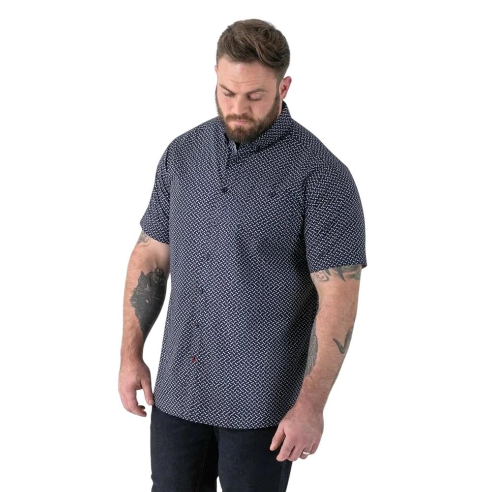 Duke Mens Melrose D555 Icon Kingsize Short-Sleeved Shirt