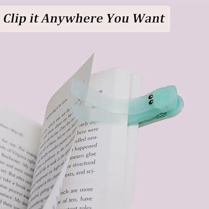1Pc Silicone Automatic Bookmarks Unique Visualized Book Markers For Reading Women Cute Alligator Clip Designs Stay In Place An
