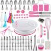 ZISIZ Cake Decorating Set with Turntable
