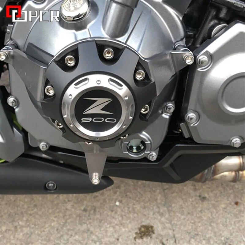 Grün Schwarz Motorrad Motor Schutz Seite Stator Fall Schutz Protector Für KWASAKI Z900 Z 900 z 900 2017 2018