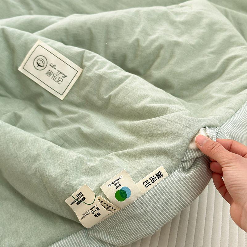 A-Class 100% Pure Cotton Summer Cooling Quilt - Thin, Machine Washable, Xinjiang Cotton Air Conditioning Blanket