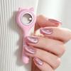 3-Second Hollow Cat Eye Magnet Strong Power Ring With Handle Magnet Fast Black Hole Effect For Magnetic Nail Art Beginner