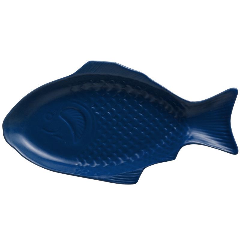 Nordic Style Ceramic Fish Plate for Breakfast & Western Cuisine