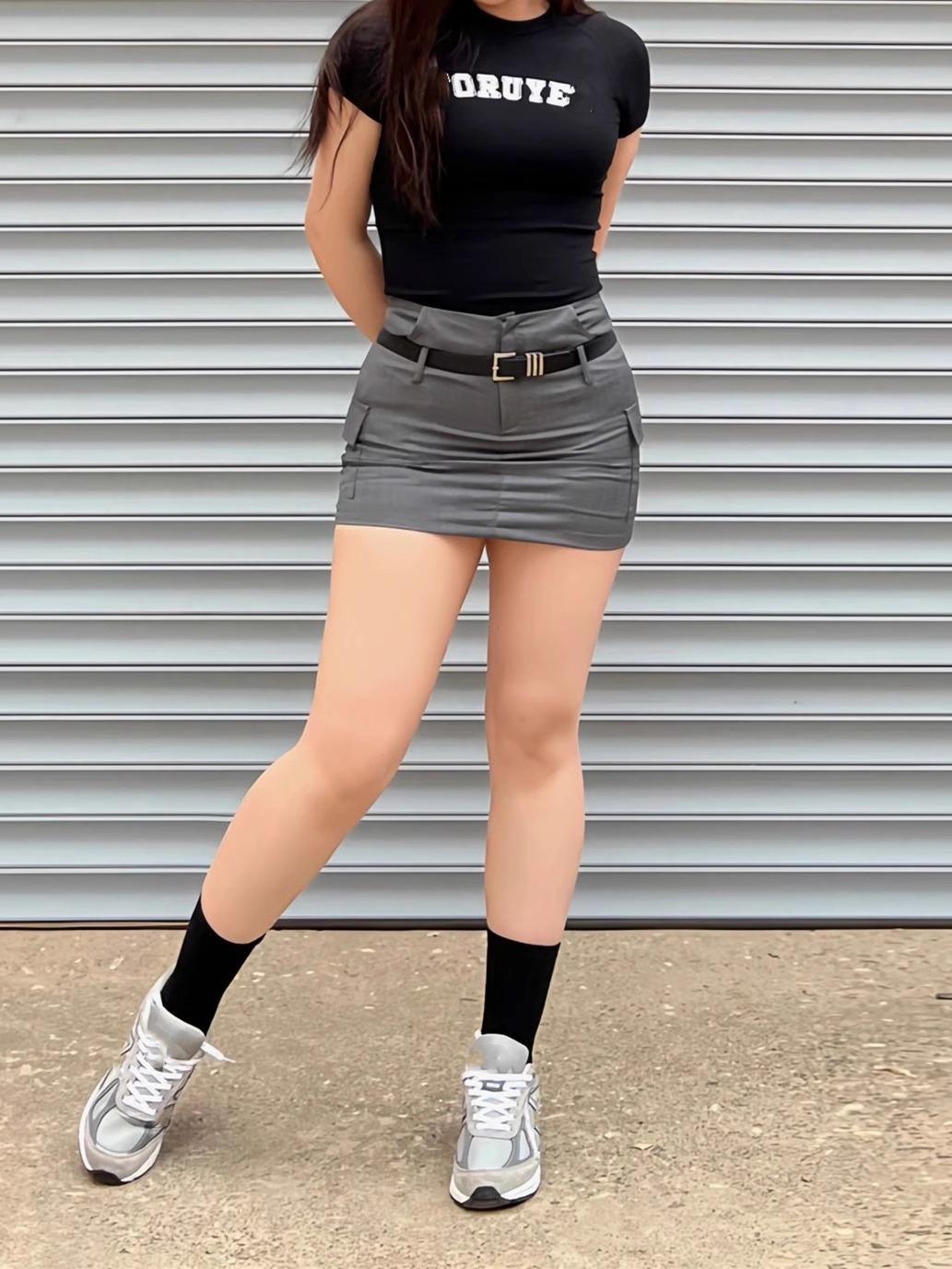 

Женская облегающая миди-юбка с высокой талией - Новый осенний дизайн 2024 года, Зрелый и сексуальный стиль M